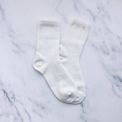 Women's Solid Wool Cashmere Blend Socks