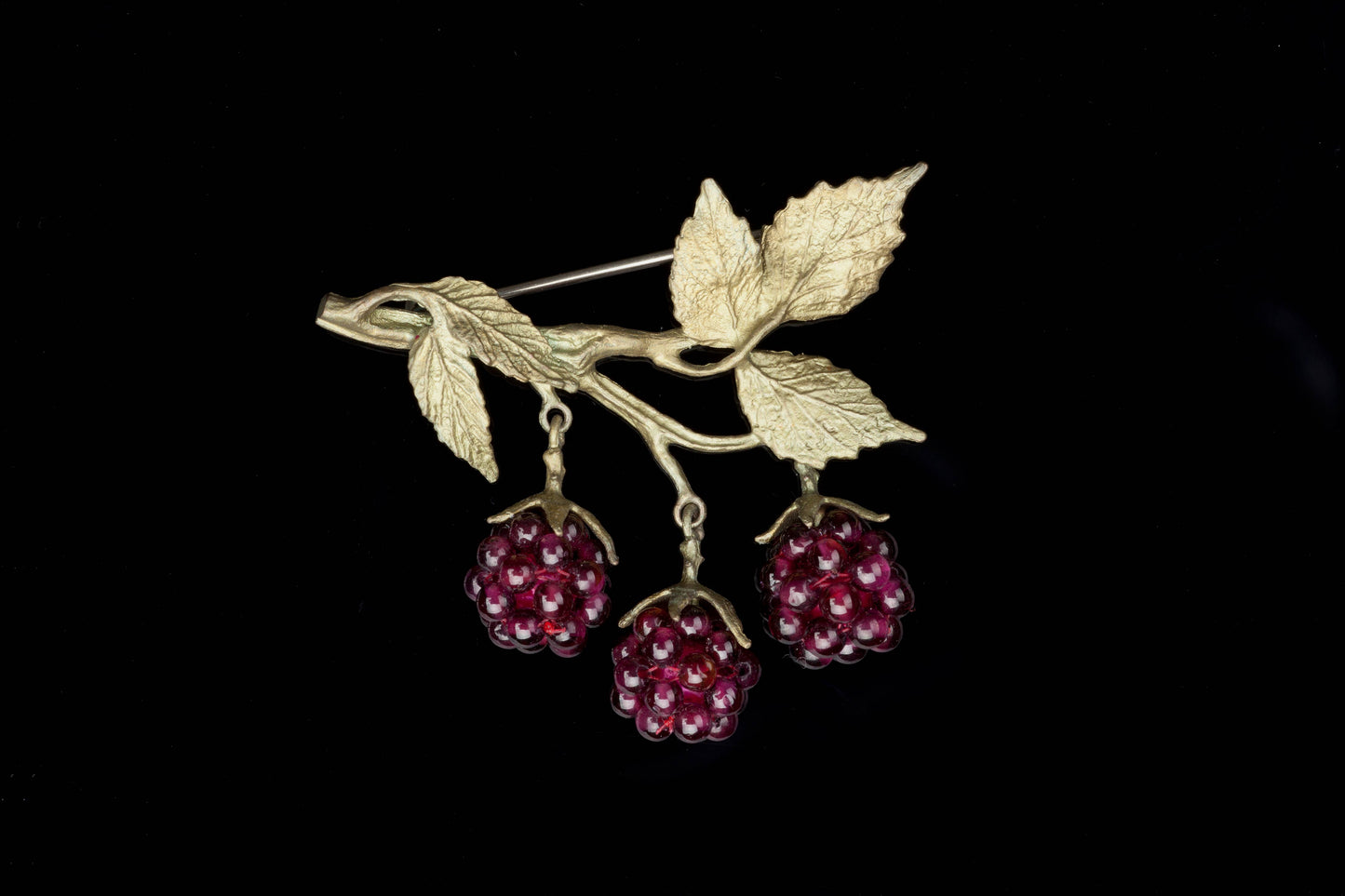 Raspberry Brooch