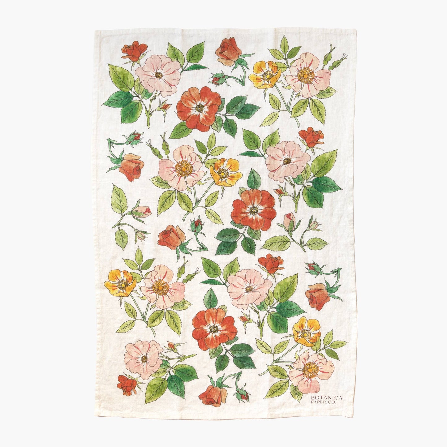WILD ROSES | 100% LINEN TEA TOWEL