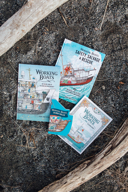 Working Boats Coloring Book: Coloring Book of Life at Sea