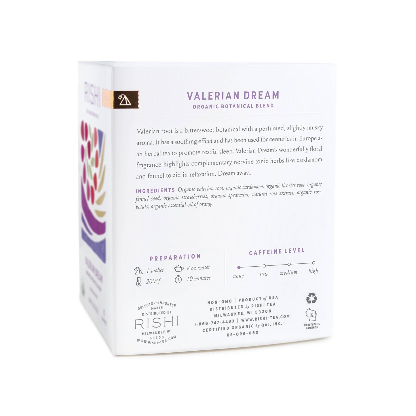 Valerian Dream Organic Herbal Tea Sachets