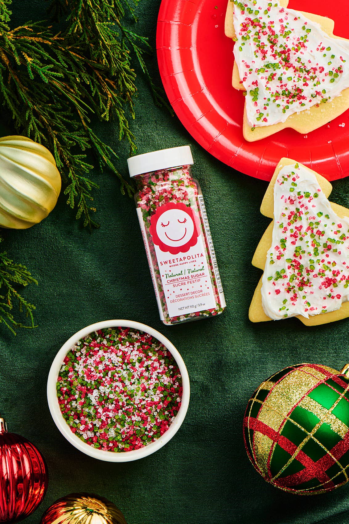 NATURAL CHRISTMAS SUGAR 3.9oz/110g Bottle