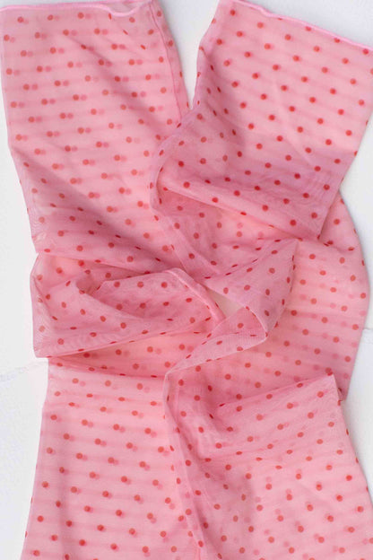 Sheer Patterned Crew Socks