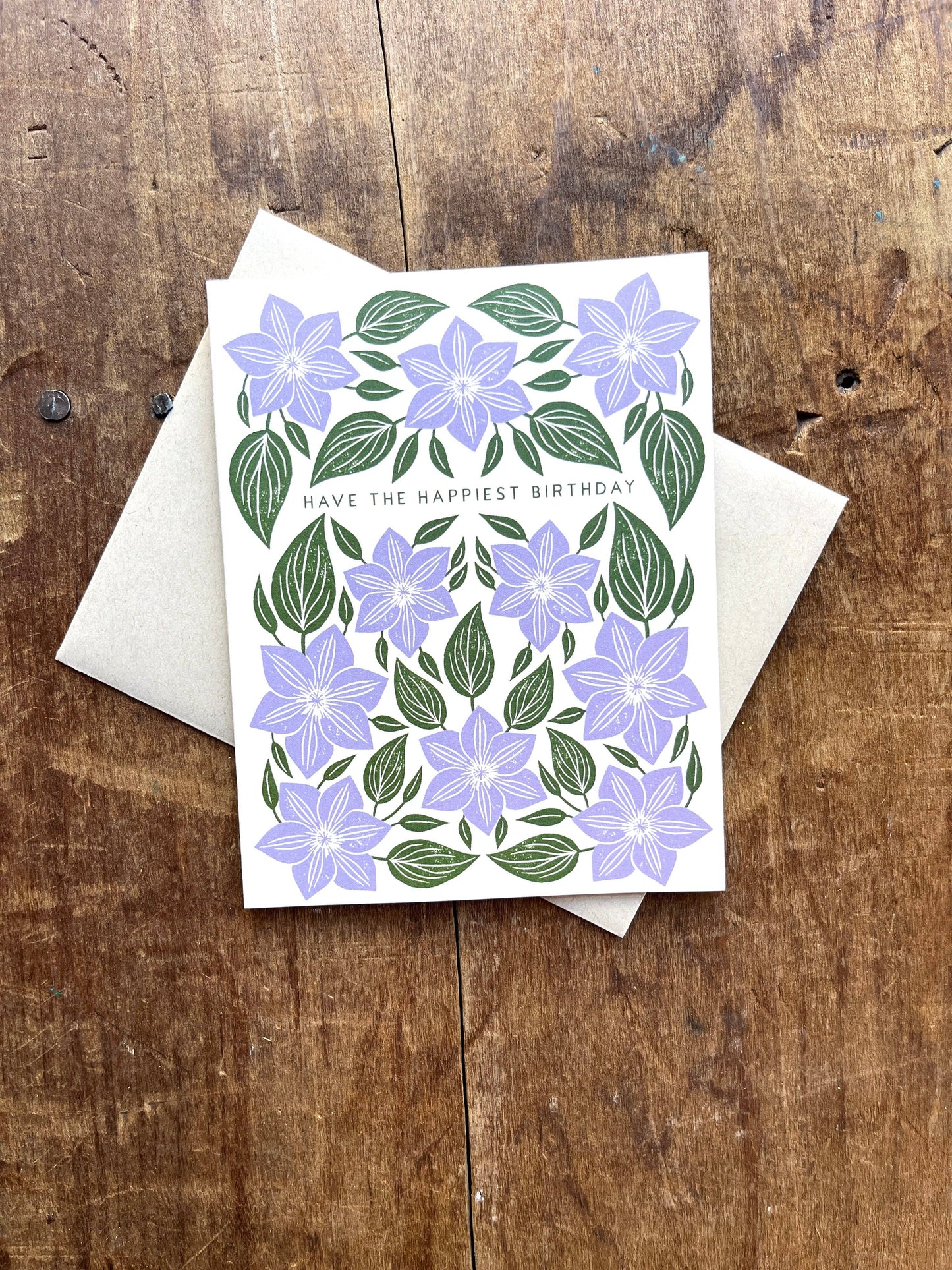 "Have the Happiest Birthday," Greeting Card