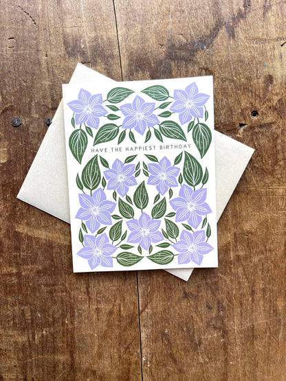 "Have the Happiest Birthday," Greeting Card