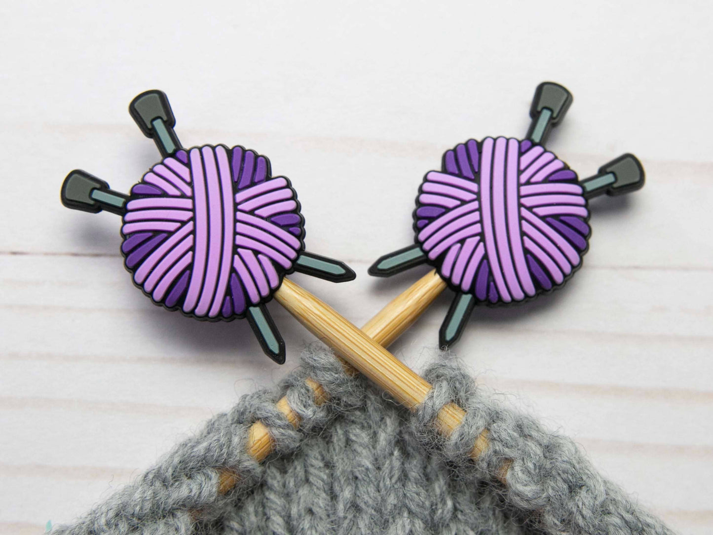 Purple Yarn Ball | Stitch Stoppers