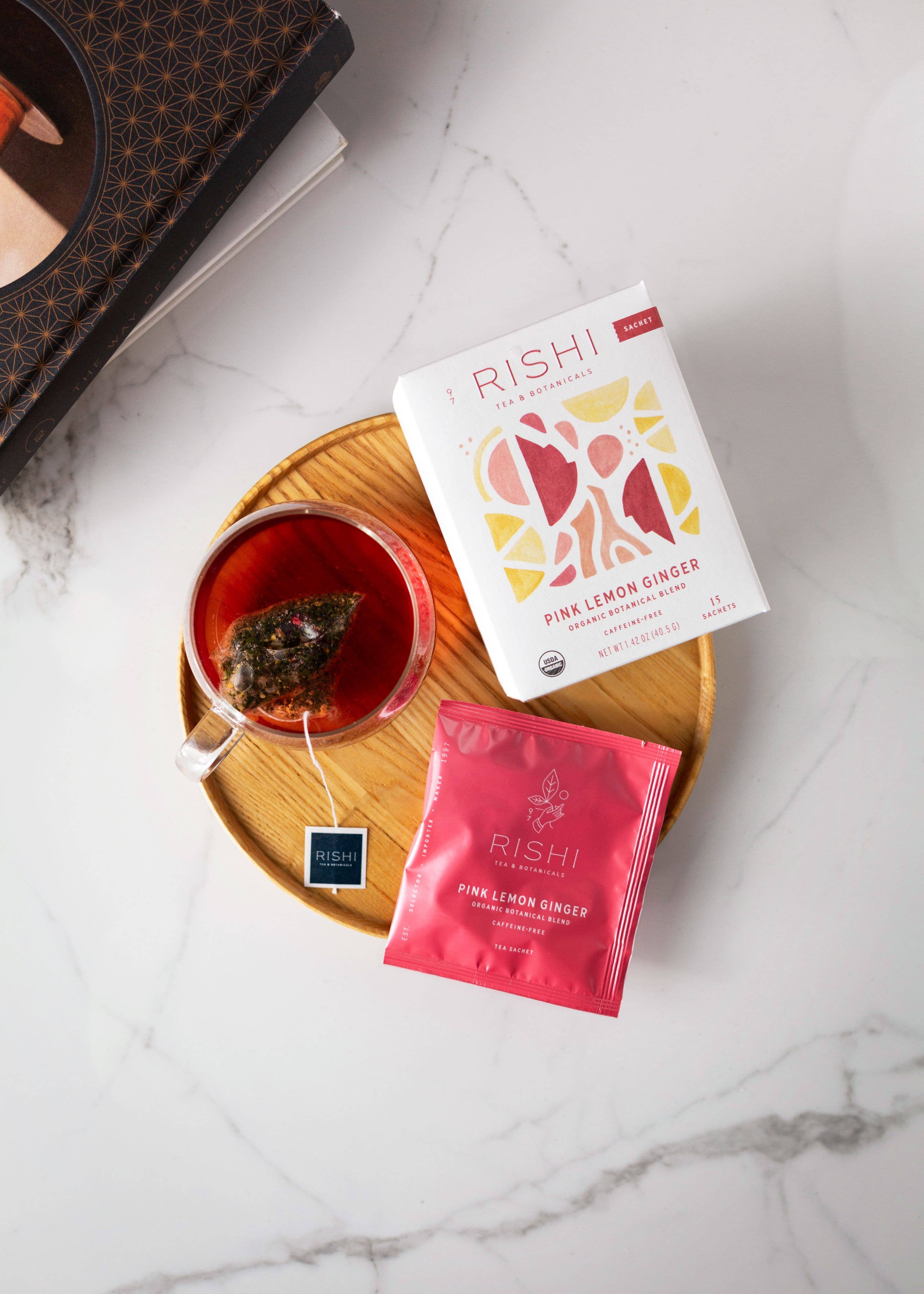 Pink Lemon Tea Pink Lemon Ginger Organic Herbal Tea Sachets – The Net Loft