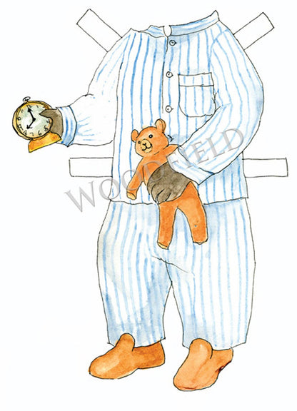Cedric Bear Paper Doll Kit
