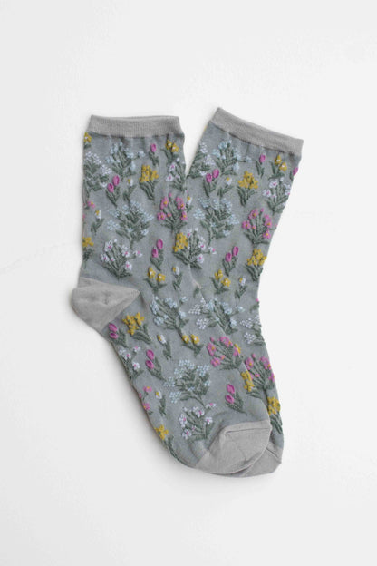 Midnight Wildflower Socks