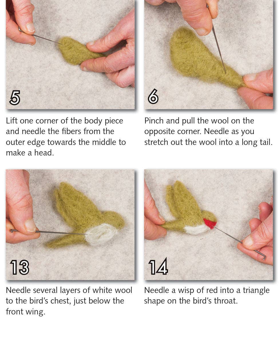 Hummingbird Pin Felting Kit