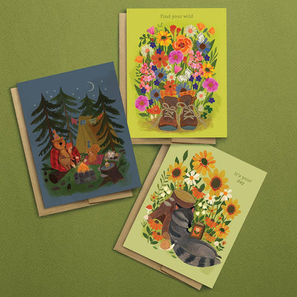 Campfire S'mores Birthday Card