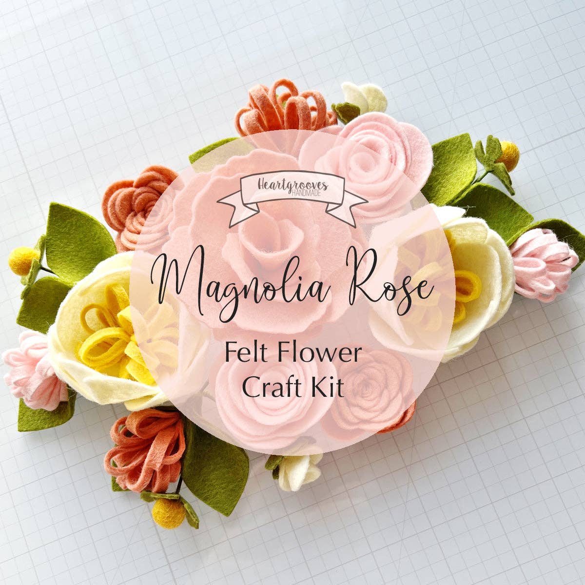 Felt Flower Craft Kit | Magnolia Rose