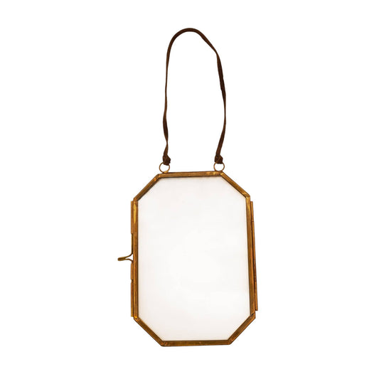 Brass Octagon Photo frame - 3.75” x 5.5”