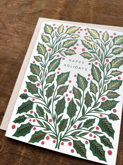 "Happy Holidays," Greeting Card