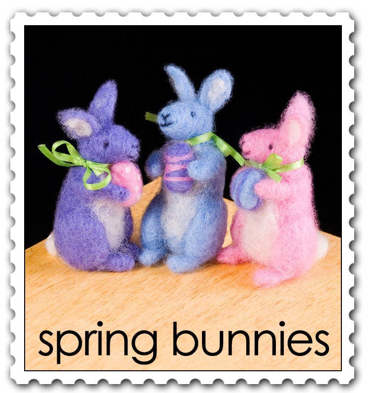 Spring Bunnies Felting Kit