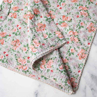 Rose Garden Cotton Scarf