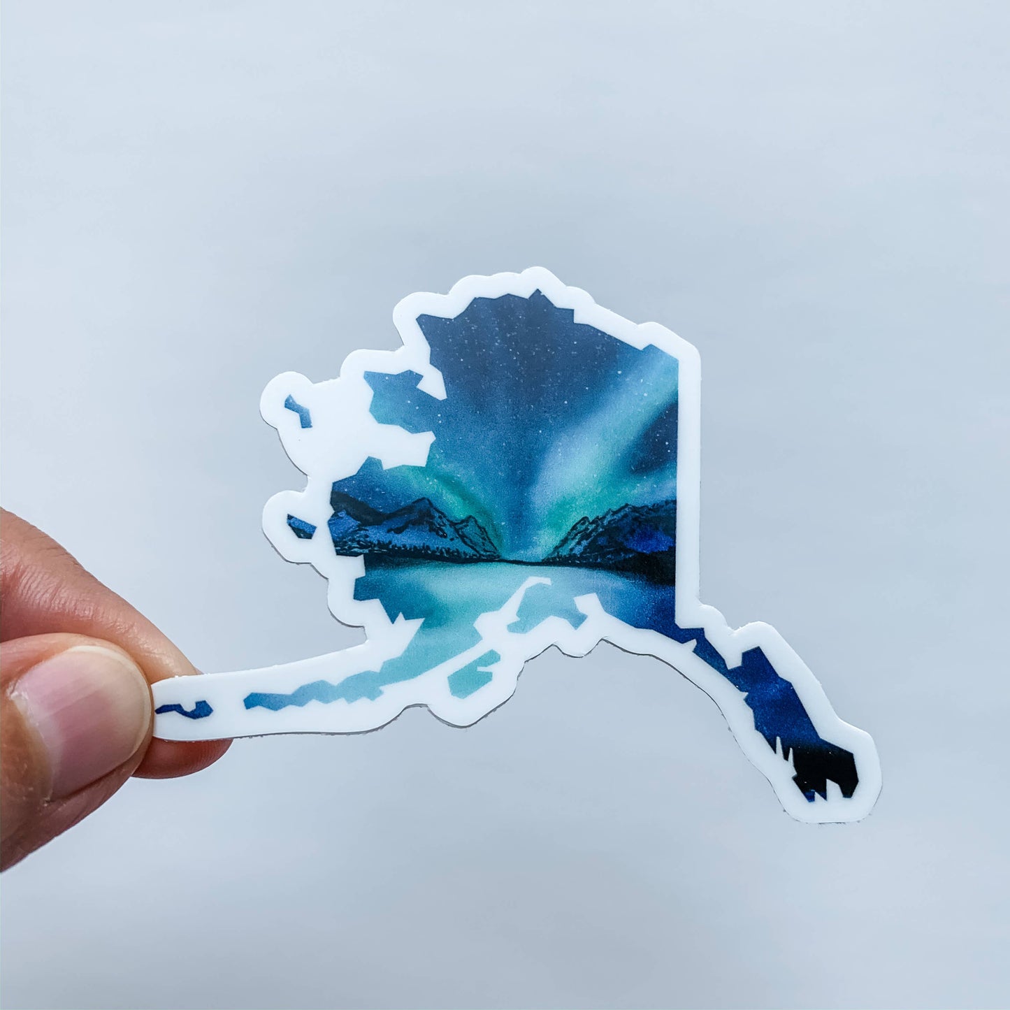 Alaska Northern Lights State Sticker