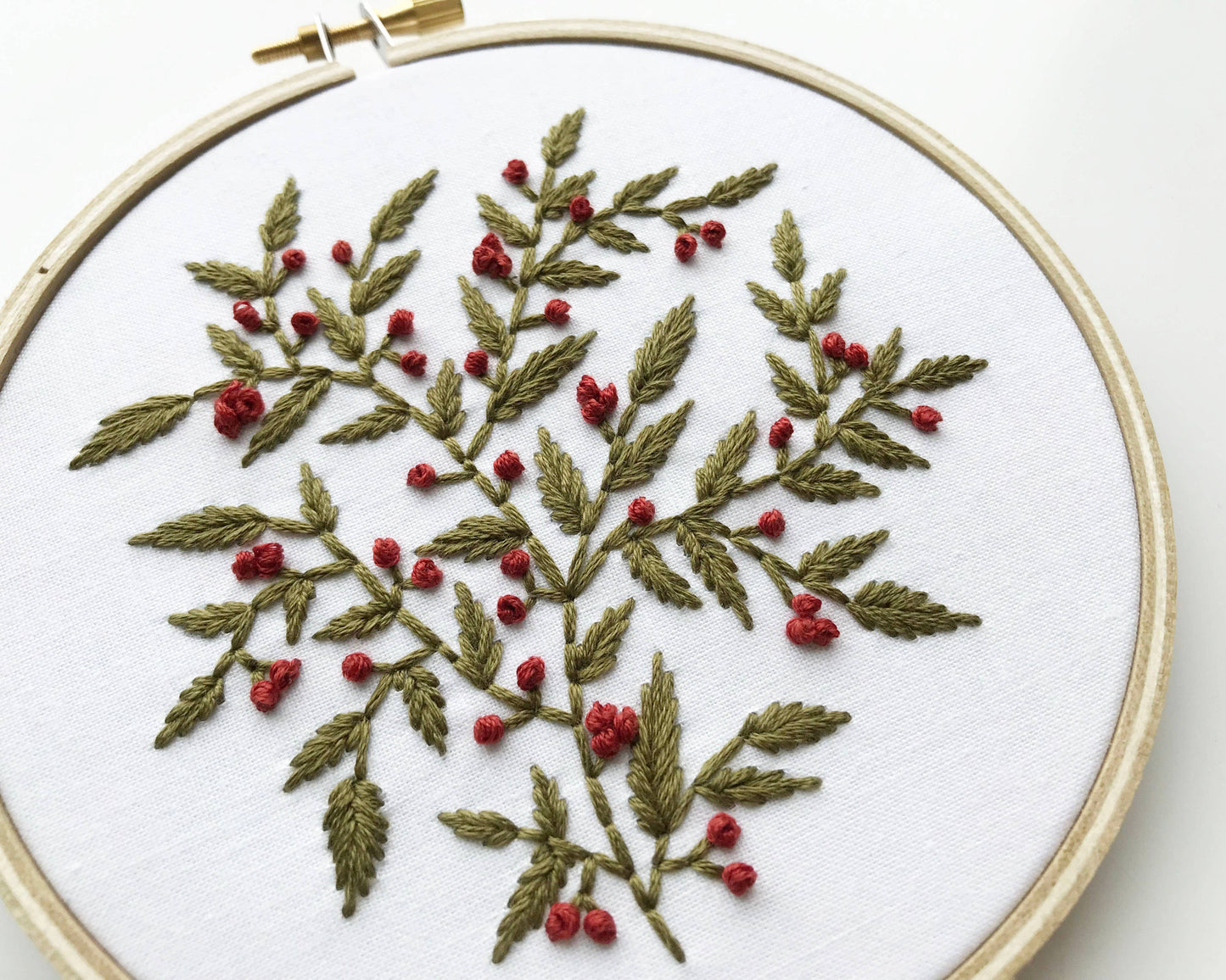 Holly Embroidery Kit