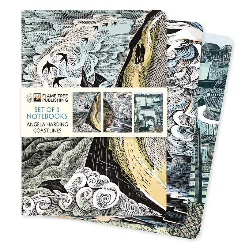 Angela Harding: Coastlines Set of 3 Standard Notebooks by