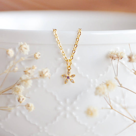 WILD FLOWER, Dainty, Whimsical Necklace