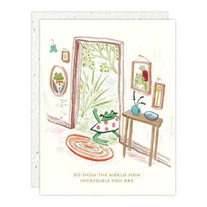 Girl Frog - Congratulations Card