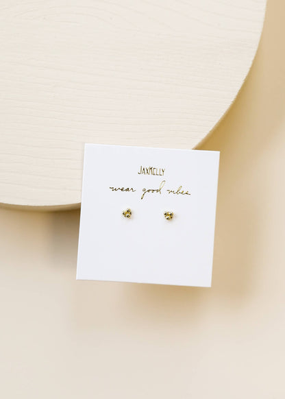 Stud - Tiny Ball Trio - Gold Earrings