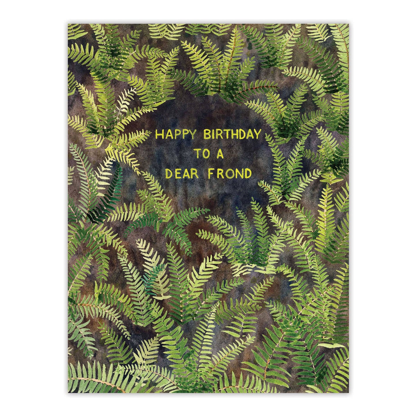 Happy Birthday To A Dear Frond - Punny Ferns Birthday Card