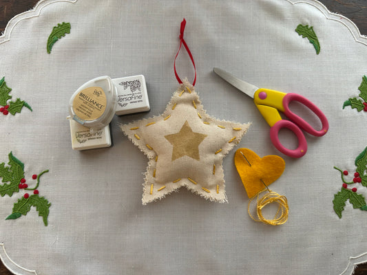 Learn to Sew Star Ornament (Ages 5-6)