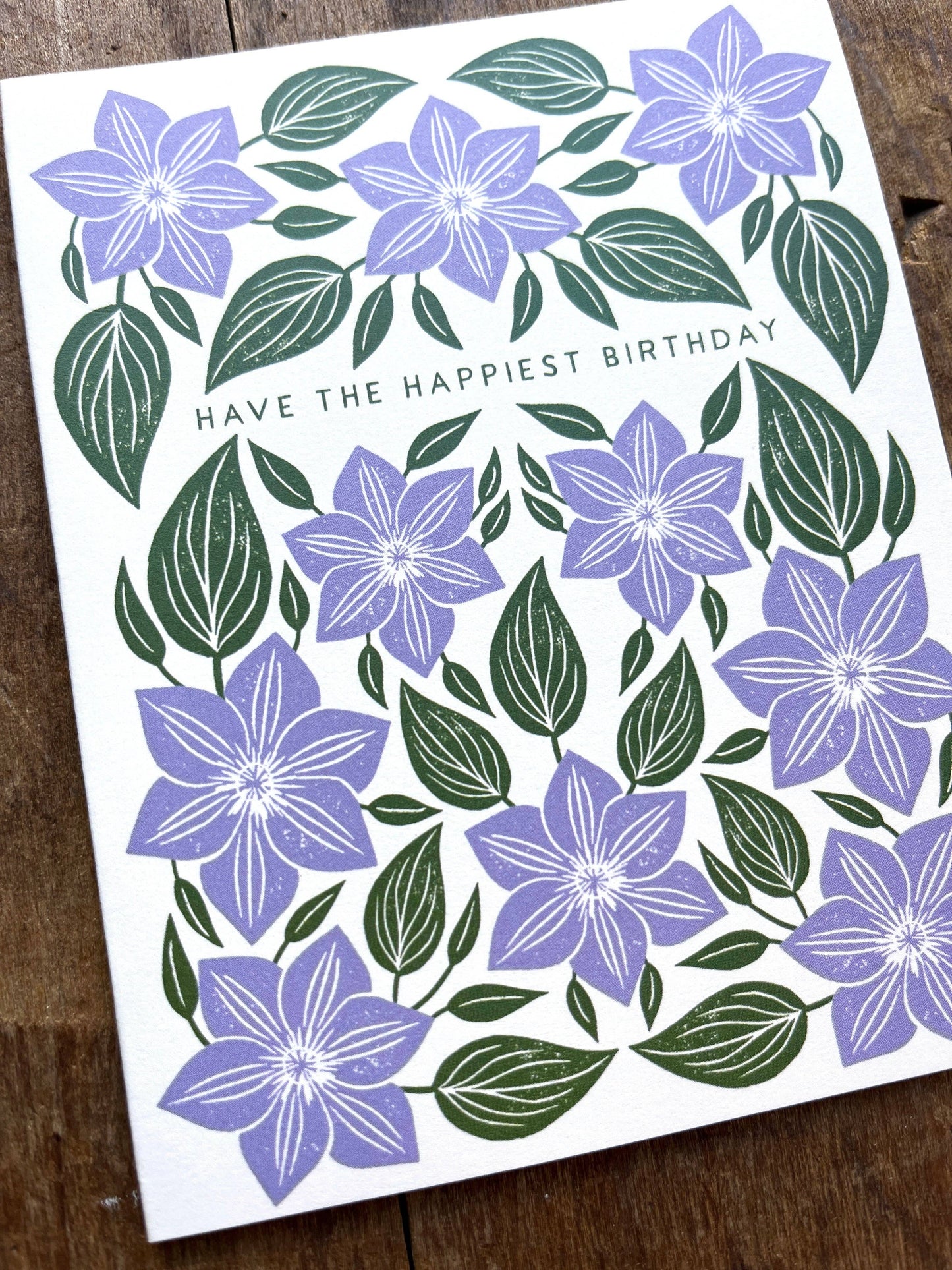 "Have the Happiest Birthday," Greeting Card