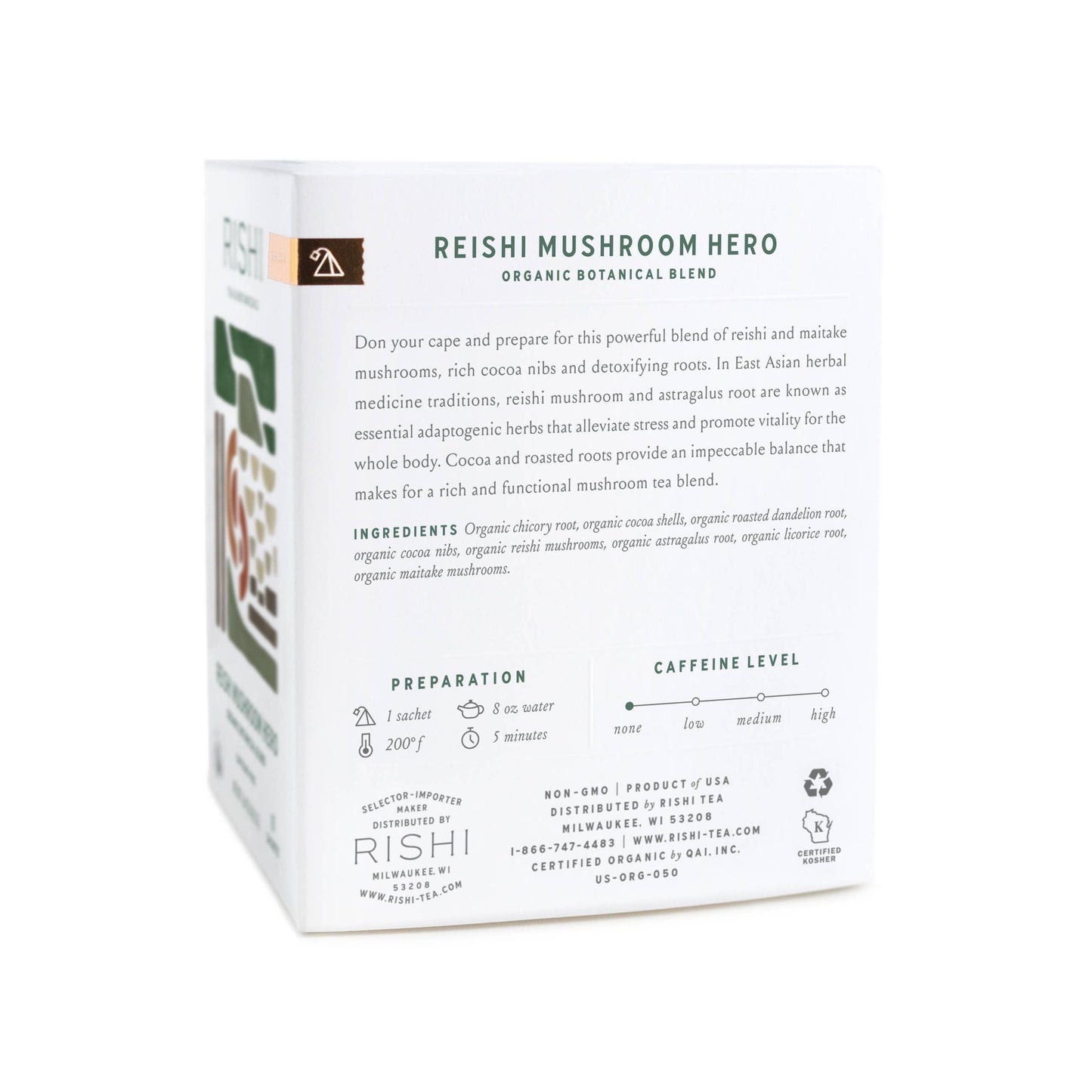 Reishi Mushroom Hero Organic Herbal Tea Sachets