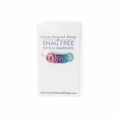 Simple Ring Stitch Markers - Rainbow