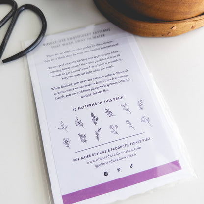 Wildflower Stick and Stitch Embroidery Patterns