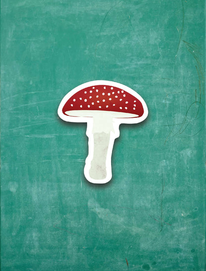 Toadstool Mushroom - Tiny Viny Sticker