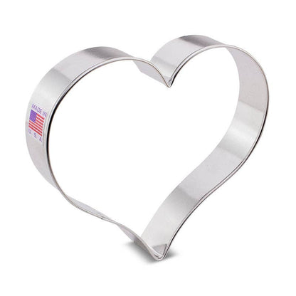 Tapered Heart Cookie Cutter, 5". (Bag of 1 Dozen)