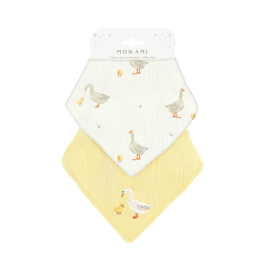 MOTHER GOOSE 2-PIECE BIB SET