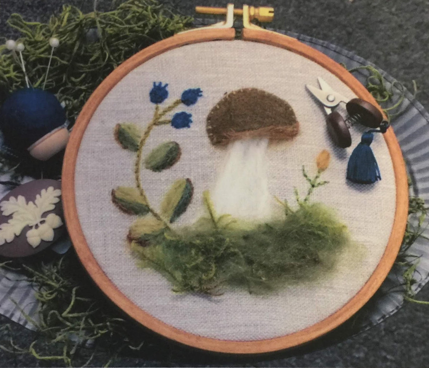 Little Mushroom in the Woods Stitching
