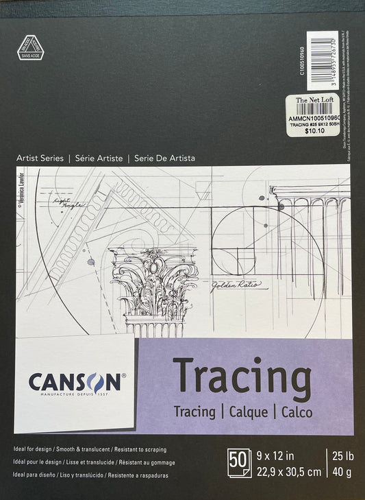 Canson Artist Series Tracing Pads 25 lb