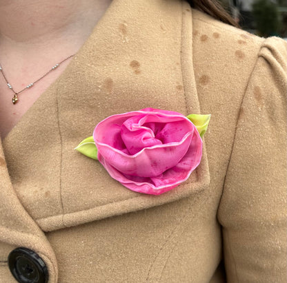 Wired Ribbon Rose Tea Party