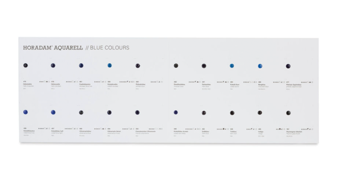 Schmincke Dot Card 20 x All blue