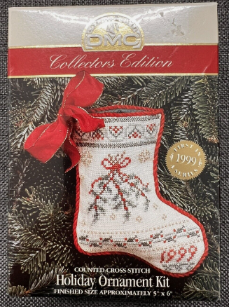 DMC Collectors Edition 1999 Stocking Cross Stitch Kit