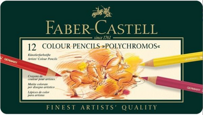 POLYCHROMOS 12 COLOR TIN by Faber Castel