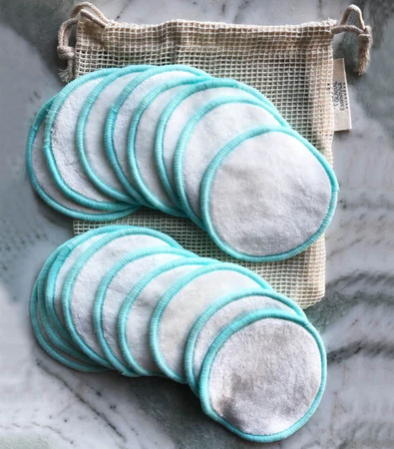 reusable Bamboo Cotton Rounds Laundry Bag Set