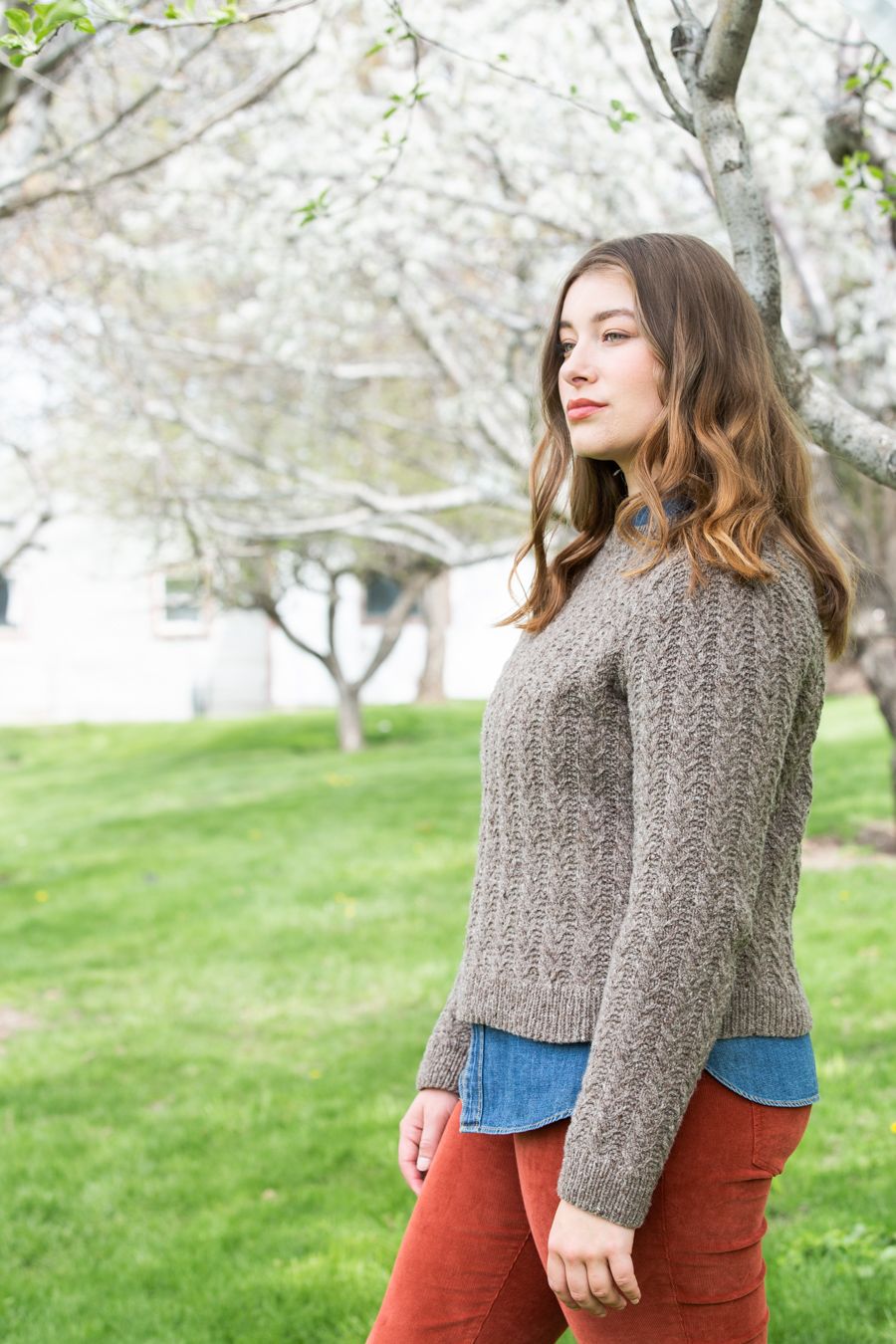 Brooklyn Tweed Rockcress | Cabled Pullover