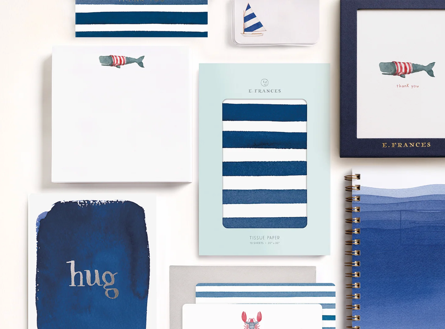 Blue Waves Desk Pad 11 x 11
