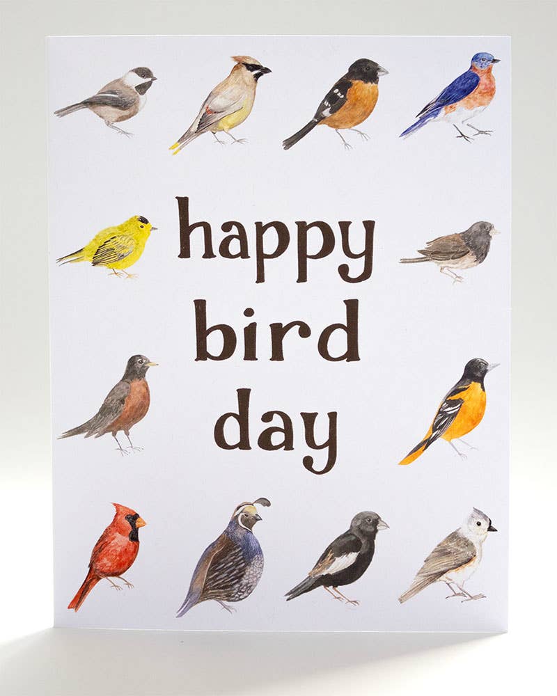 Birding Rack Card Happy Bird Day - Birding Birthday Card – The Net Loft