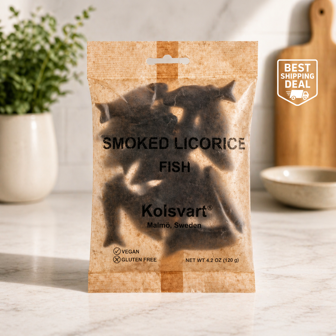 New!! Kolsvart Salty Smoked Fish Candy 4.25oz