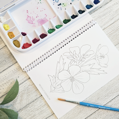 Floral Alaska Art Coloring Book