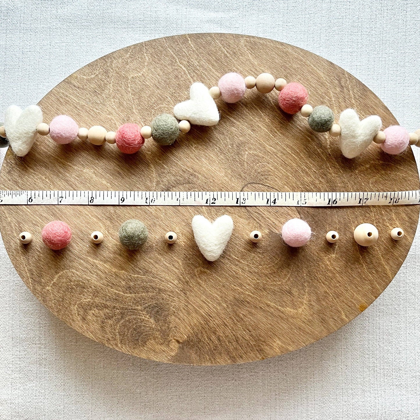 Felt Ball and Wood Bead Garland Craft Kit | Pink Sweetheart