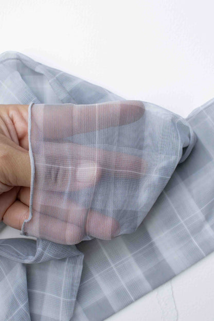 Sheer Patterned Crew Socks