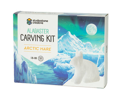 NEW! Arctic Hare Alabaster carving kit